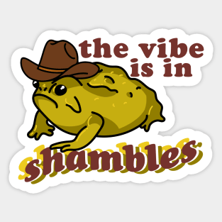 Vibe Frog Sticker